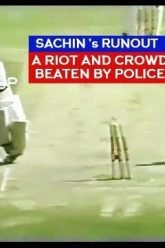 Sachin’s unfortunate runout (Kolkata, Vs Pakistan, 1999)