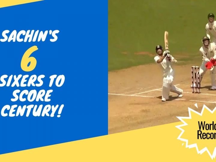 Sachin’s 6 Sixers to reach a Test century